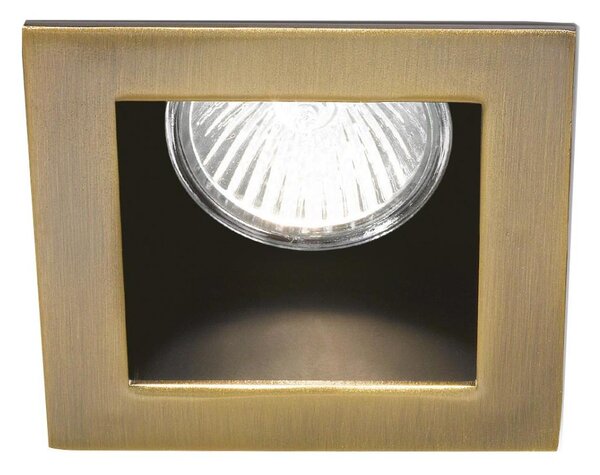 Ideal Lux - Podhledové svítidlo FUNKY 1xGU10/50W/230V 9x9 cm mosaz