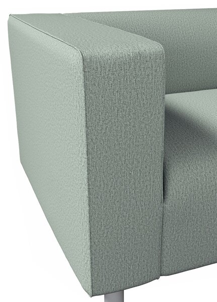 Potah na pohovku IKEA Klippan 2-místná barva zelená látka pletený vzor