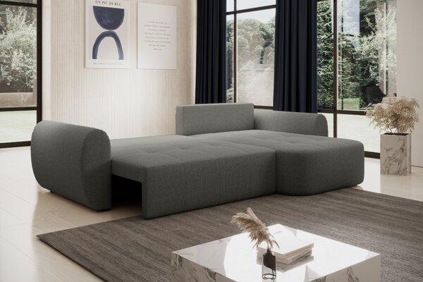Designová sedací souprava HANELORA - světle šedá