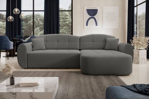 Designová sedací souprava HANELORA - světle šedá