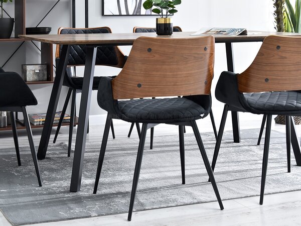 Židle Morgana (ořech tmavý + černá). Akce -20%