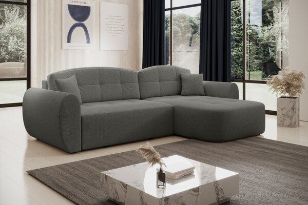 Designová sedací souprava HANELORA - světle šedá