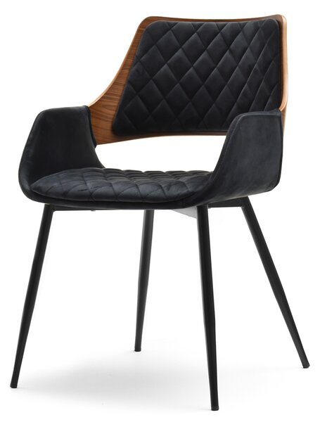 Židle Morgana (ořech tmavý + černá). Akce -20%