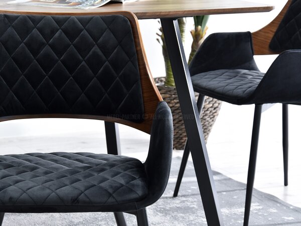 Židle Morgana (ořech tmavý + černá). Akce -20%