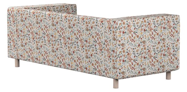 Potah na pohovku IKEA Klippan 2-místná barva oranžová látka pletený vzor, vzorované