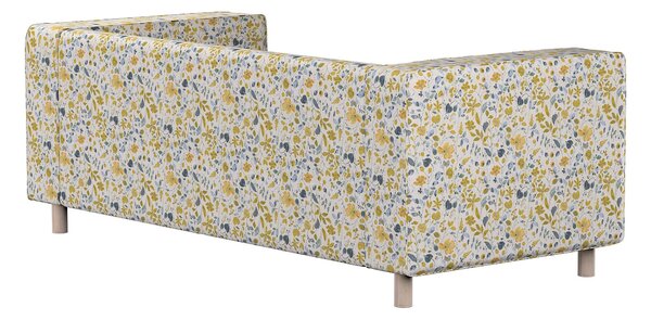 Potah na pohovku IKEA Klippan 2-místná barva žlutá látka pletený vzor, vzorované