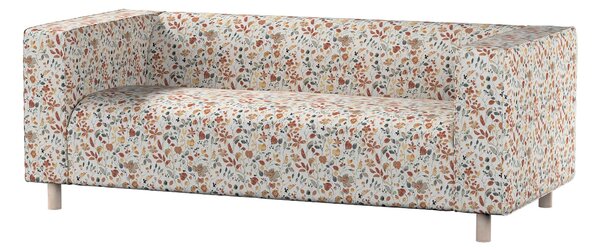 Potah na pohovku IKEA Klippan 2-místná barva oranžová látka pletený vzor, vzorované