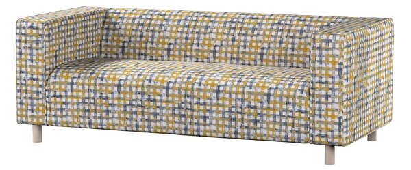 Potah na pohovku IKEA Klippan 2-místná barva modrá látka pletený vzor, vzorované