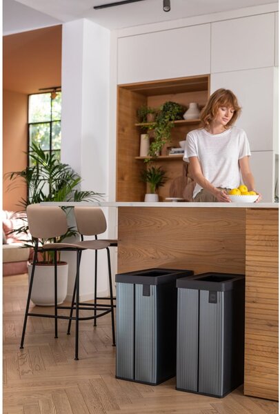 Modrý odpadkový koš na tříděný odpad z recyklovaného plastu 54 l Verto Recycle – Curver