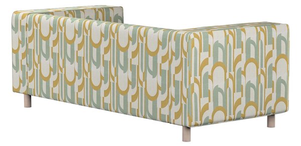 Potah na pohovku IKEA Klippan 2-místná barva zelená látka pletený vzor, vzorované