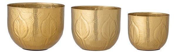 Kovové obaly na květináče v sadě 3 ks ø 18 cm Bati – Bloomingville