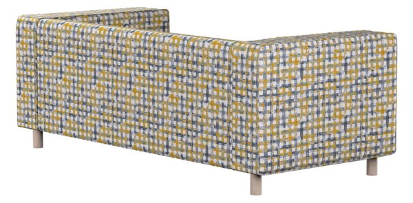 Potah na pohovku IKEA Klippan 2-místná barva modrá látka pletený vzor, vzorované