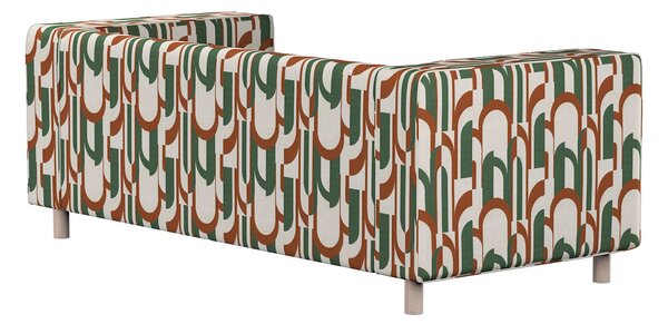 Potah na pohovku IKEA Klippan 2-místná barva zelená látka pletený vzor, vzorované