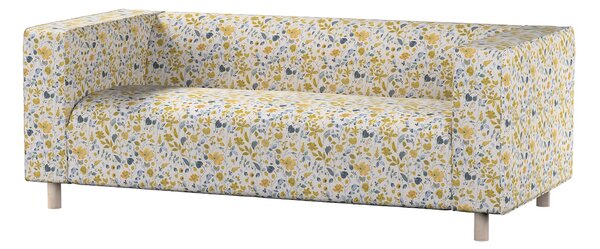 Potah na pohovku IKEA Klippan 2-místná barva žlutá látka pletený vzor, vzorované