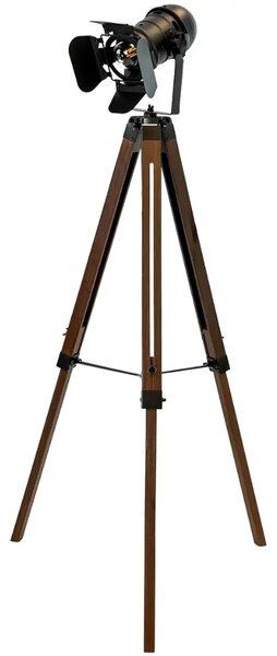 Angel Cerdá Ořechová stojací lampa No. 8109, 101/145 cm