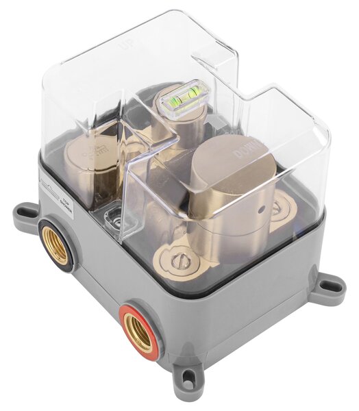 Rea Lungo, podomítková termostatická sprchová sada + BOX, zlatá matná, REA-P8551