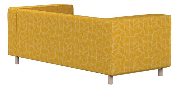 Potah na pohovku IKEA Klippan 2-místná barva žlutá látka pletený vzor, vzorované