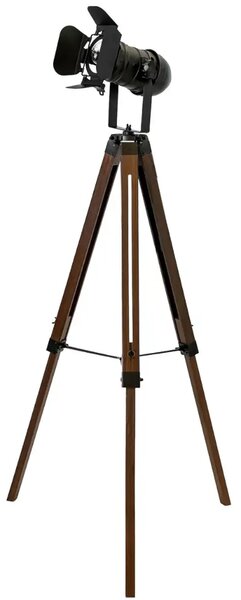 Angel Cerdá Ořechová stojací lampa No. 8109, 101/145 cm