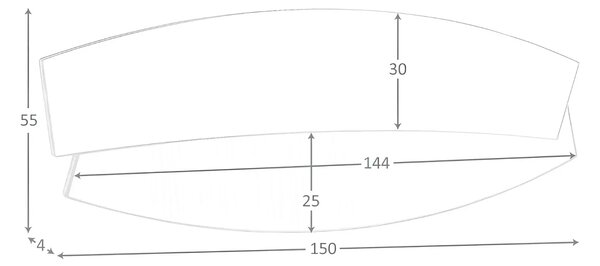 -25 % Dny Marianne - Angel Cerdá Závěsné zrcadlo No. 3313, 150 x 55 cm