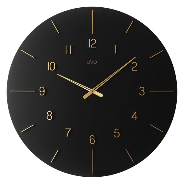 JVD Obrovské designové dřevěné nástěnné hodiny průměr 70cm JVD HC701.2