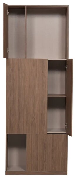 -25 % Dny Marianne - WOOOD Dřevěná skříň Build 215 x 80 cm s tmavým dubovým dekorem