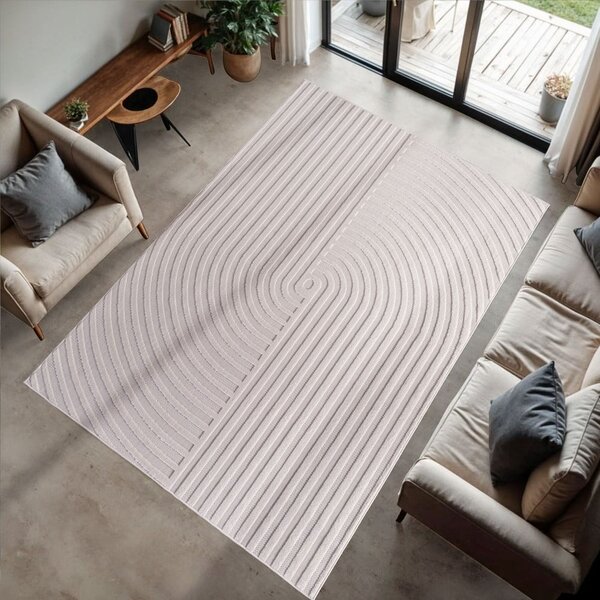 Krémový vnitřní a venkovní běhoun 80x250 cm Doha 1658 Cream – Ayyildiz Carpets