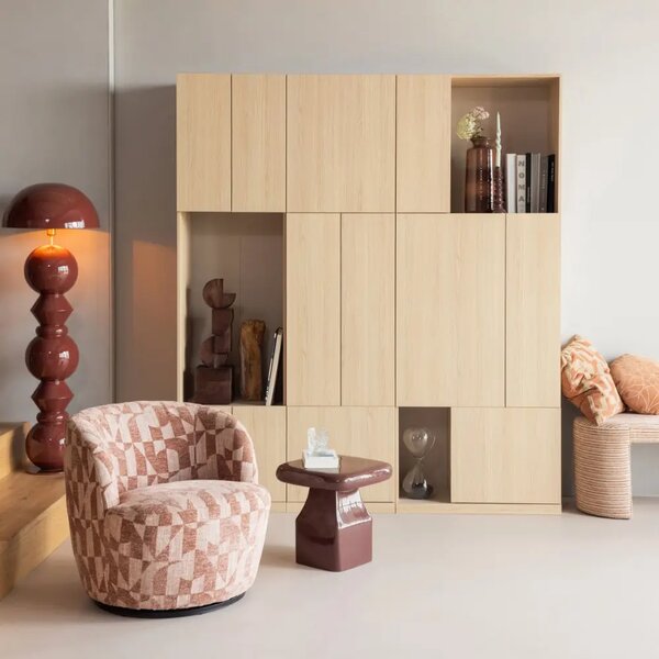 -25 % Dny Marianne - WOOOD Dřevěná skříň Build 215 x 80 cm s dubovým dekorem