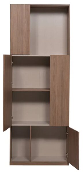 -25 % Dny Marianne - WOOOD Dřevěná skříň Build 215 x 80 cm s tmavým dubovým dekorem