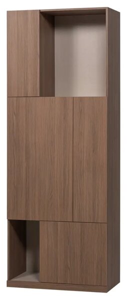 -25 % Dny Marianne - WOOOD Dřevěná skříň Build 215 x 80 cm s tmavým dubovým dekorem