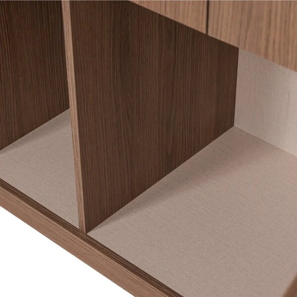 -25 % Dny Marianne - WOOOD Dřevěná skříň Build 215 x 80 cm s tmavým dubovým dekorem