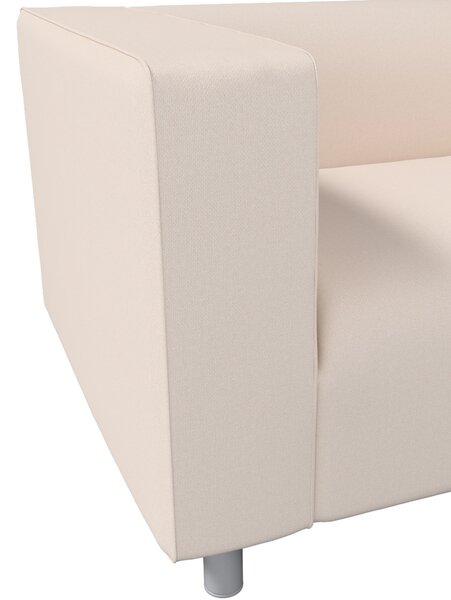 Potah na pohovku IKEA Klippan 2-místná barva růžová látka pletený vzor