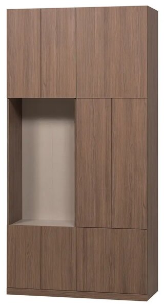 -25 % Dny Marianne - WOOOD Dřevěná skříň Build 215 x 108 cm s tmavým dubovým dekorem