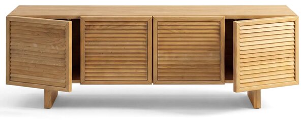 Micadoni Dubový TV stolek Wiley 160 x 40 cm