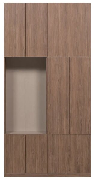 -25 % Dny Marianne - WOOOD Dřevěná skříň Build 215 x 108 cm s tmavým dubovým dekorem