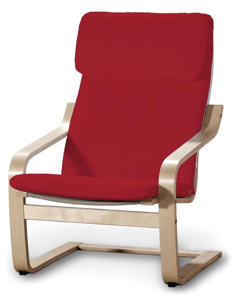 Sedák na křeslo IKEA Poäng barva červená látka pletený vzor