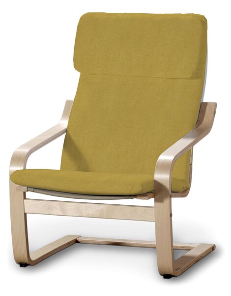 Sedák na křeslo IKEA Poäng barva žlutá látka pletený vzor
