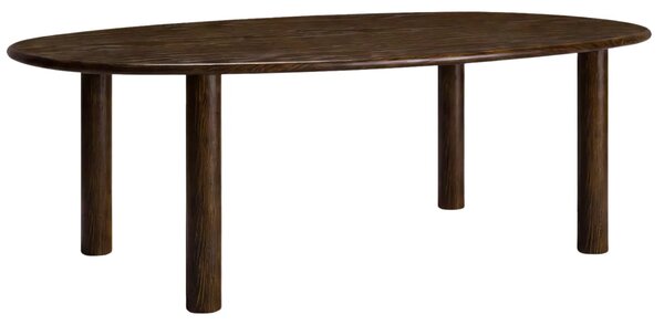 Micadoni Tmavý dubový jídelní stůl Izzie 180 x 100 cm