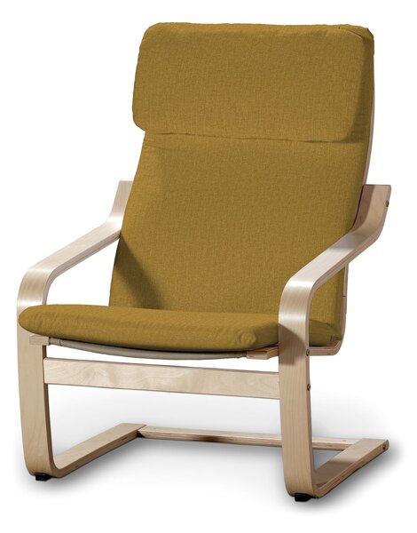 Sedák na křeslo IKEA Poäng barva žlutá látka pletený vzor