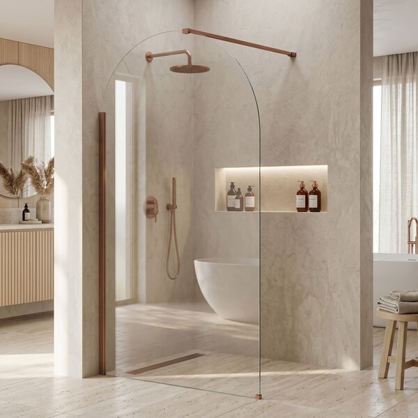 Sprchová zástěna Rea Heaven Brush Copper 100