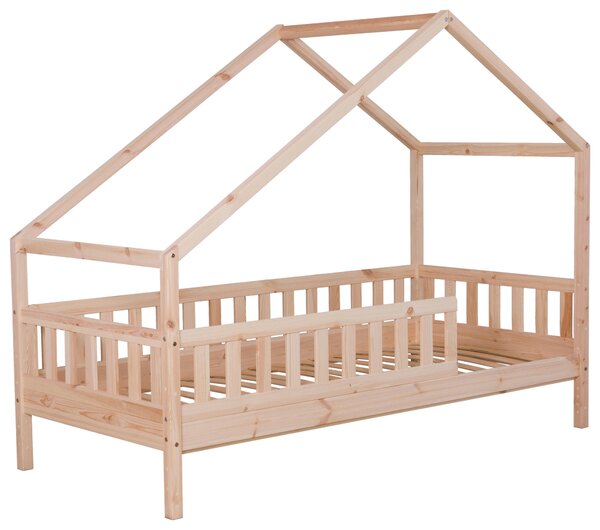 DĚTSKÁ POSTEL SE STŘÍŠKOU, 140/200 cm, přírodní barvy Livetastic - Online Only dětské postele, Online Only