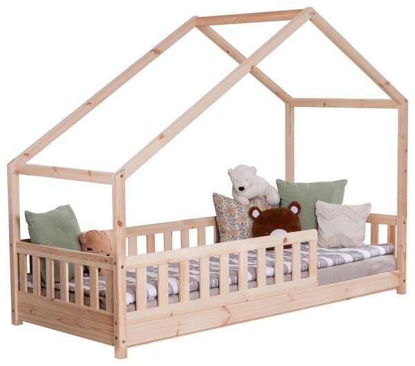 DĚTSKÁ POSTEL SE STŘÍŠKOU, 140/200 cm, přírodní barvy Livetastic - Online Only dětské postele, Online Only