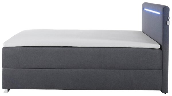 POSTEL BOXSPRING, 120/200 cm, antracitová Boxxx - Postele s úložným prostorem, Online Only