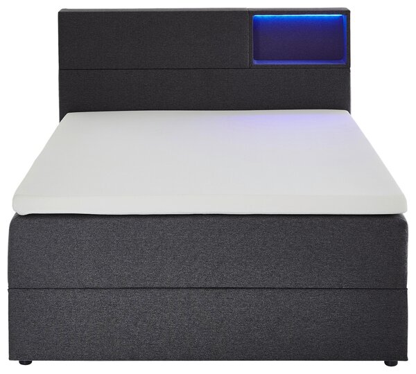 POSTEL BOXSPRING, 120/200 cm, antracitová Xora - Postele s úložným prostorem, Online Only