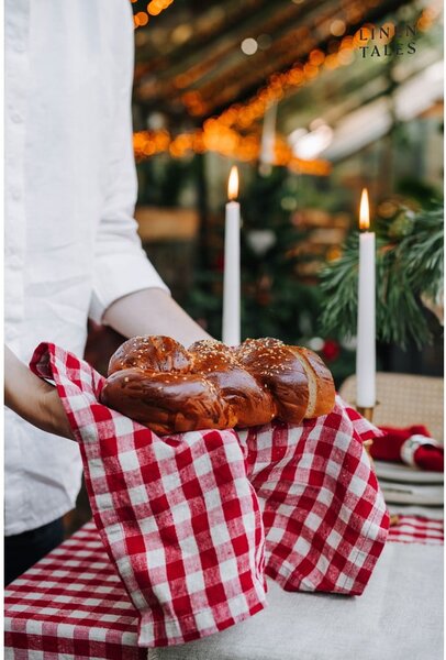 Látkové prostírání 35x45 cm Red Gingham – Linen Tales