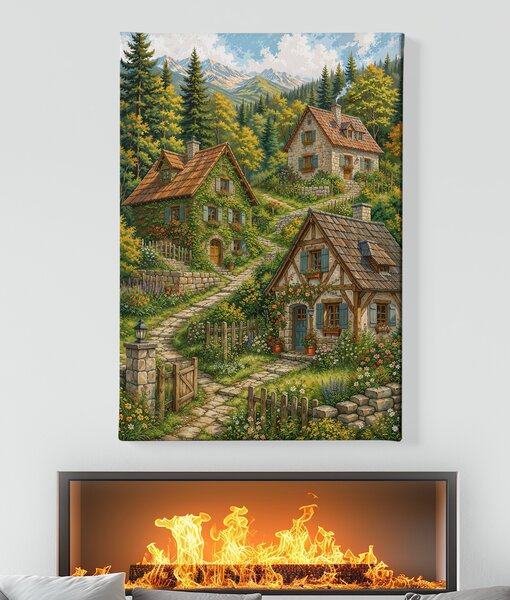 Obraz na plátně - V kopcích Zeugenu FeelHappy.cz Velikost obrazu (šířka x výška): 30 x 40 cm