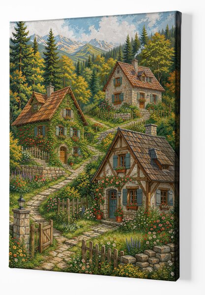 Obraz na plátně - V kopcích Zeugenu FeelHappy.cz Velikost obrazu (šířka x výška): 30 x 40 cm