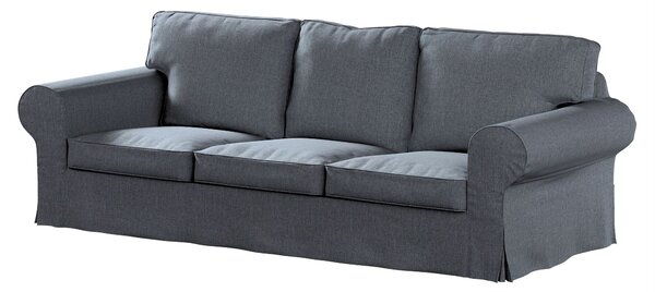Potah na pohovku IKEA Ektorp 3-místná, rozkládací STARÝ MODEL PIXBO barva šedá látka pletený vzor