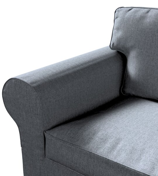 Potah na pohovku IKEA Ektorp 3-místná, rozkládací STARÝ MODEL PIXBO barva šedá látka pletený vzor