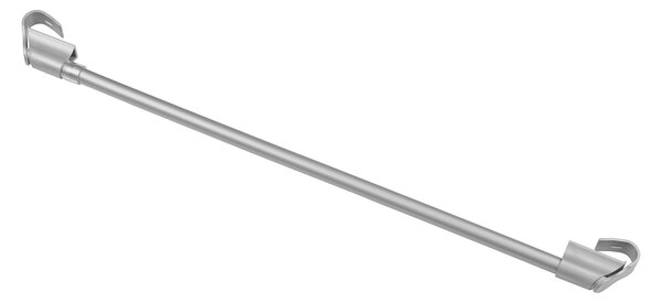 Dekodum Plastová Mini Garnýž teleskopická / Vitrážka 45-75 cm Stříbrný
