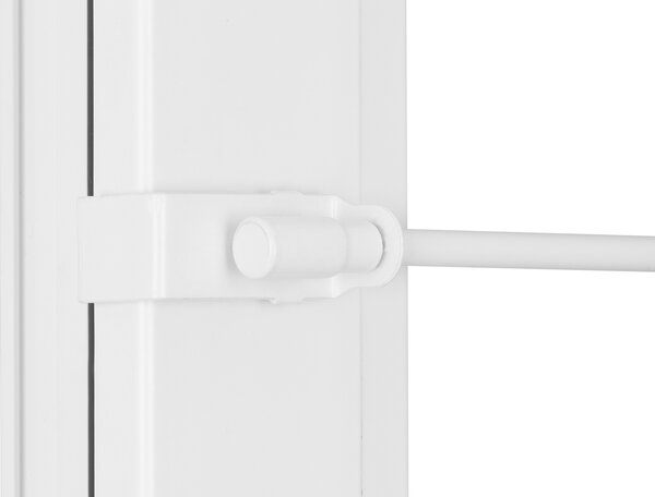 Dekodum Kovová Mini Garnýž teleskopická / Vitrážka 45-75 cm Bílá